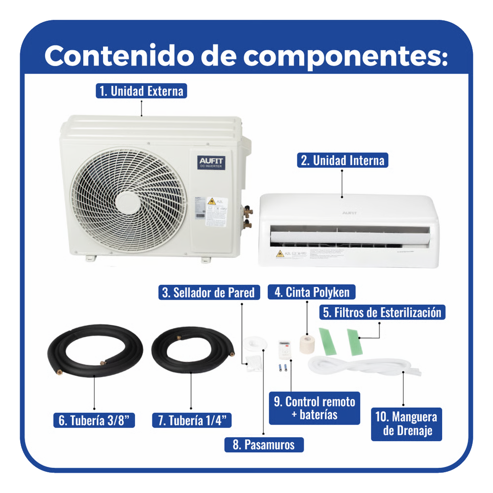 Minisplit WiFi Inverter / SEER 17 / Frío · vista 5
